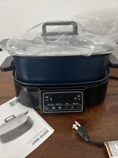 GreenPan 8-in-1 Multi Skillet Deluxe-OXFORD BLUE