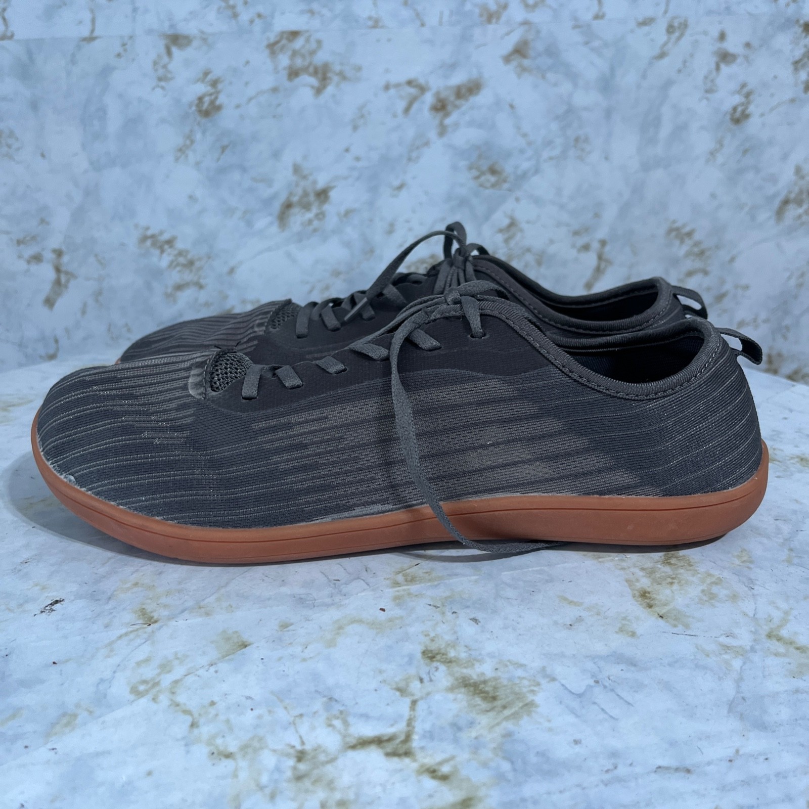 SAOLA Scarpe uomo Whitin 46 taglia 12 5 grigio marrone sneakers atletiche scalze minimaliste