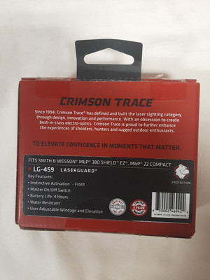 Crimson Trace Complete Focus Laserguard Sight S&W M&P 380 Shield EZ 22 C  NEW!