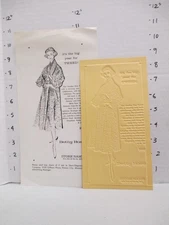 BETTY ROSE 1957 news advertising mat women clothing Eames coat suit TWEED COBBLE