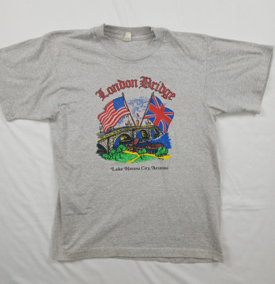 Vintage London Bridge Lake Havasu Arizona T-Shirt Size Medium Screen Stars