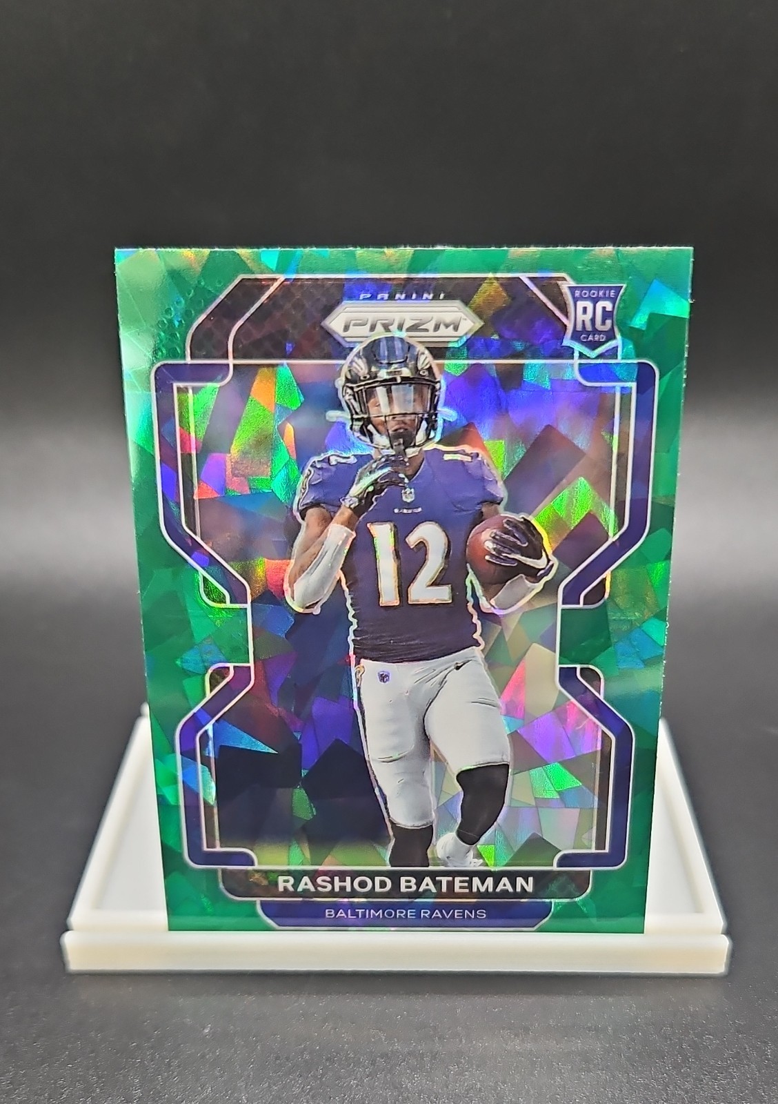 2021 Panini Prizm - Rookie Rashod Bateman #340 Green Ice Prizm (RC)