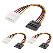 Cable Matters 3-Pack 4 Pin Molex to SATA Power - SATA, Multicoloured