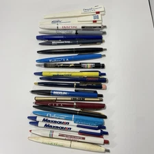 Vtg Pharmaceutical Rep Pens Lot – 20 Pens & 1 Pencil – Drug Promo Collectible