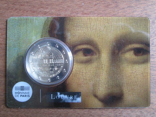 2 Euro France 2025 coincard BU Musée du Louvre La Joconde