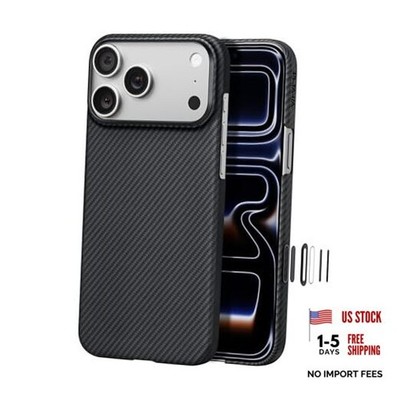  for iPhone 17 Pro Case 6.3'' with Camera Control Button, Black/Grey (Twill)