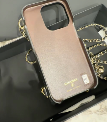 Chanel IPhone case iPhone 14pro new authentic black | eBay