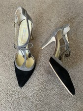 Boden Alice Mid Heeled Shoes Black/Grey two tone Size 5UK, EU 38 Box & dust bag