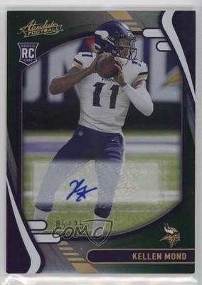 2021 Absolute Spectrum Green Signatures 5/25 Kellen Mond #122 Rookie Auto RC nd3