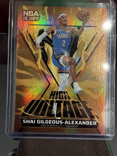 Panini 2024-25 NBA Hoops High Voltage Insert Gold #20 Shai Gilgeous-Alexander