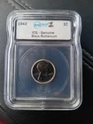 1943 Steel Lincoln Wheat Cent Black Ruthenium Uncirculated
