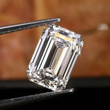 6 Ct CVD Lab-Grown Diamond Emerald Cut D Color VVS1 Clarity Certified Diamond