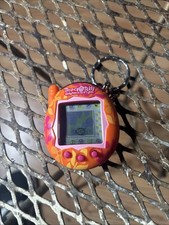 2004 Tamagotchi Connection V3 Rare Vintage Orange Flowers TESTED Works