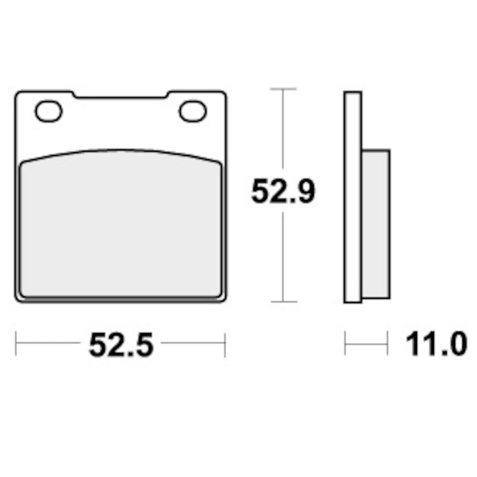 Pastillas de freno para HONDA CB 650 C CUSTOM 1980 delanteras clásicas carreras de carretera SBS Foto 2 de 4