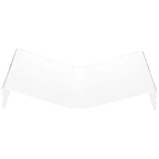 Plymor Clear Acrylic Open Book Display Stand, Flat, 12.375" W x 8" D x 2.25" H