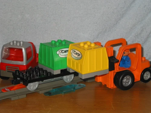 Lego Duplo Eisenbahn: Intelli Cargo Set 3326 & Infrarot Waggon komplett