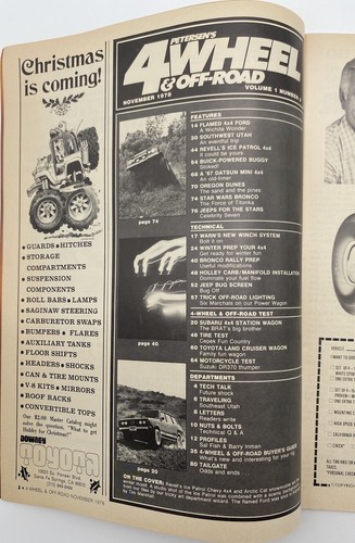 VTG Petersen's 4 Wheel & Off-Road Magazine November 1978 Winter Prep 4x4 - Picture 11 of 12
