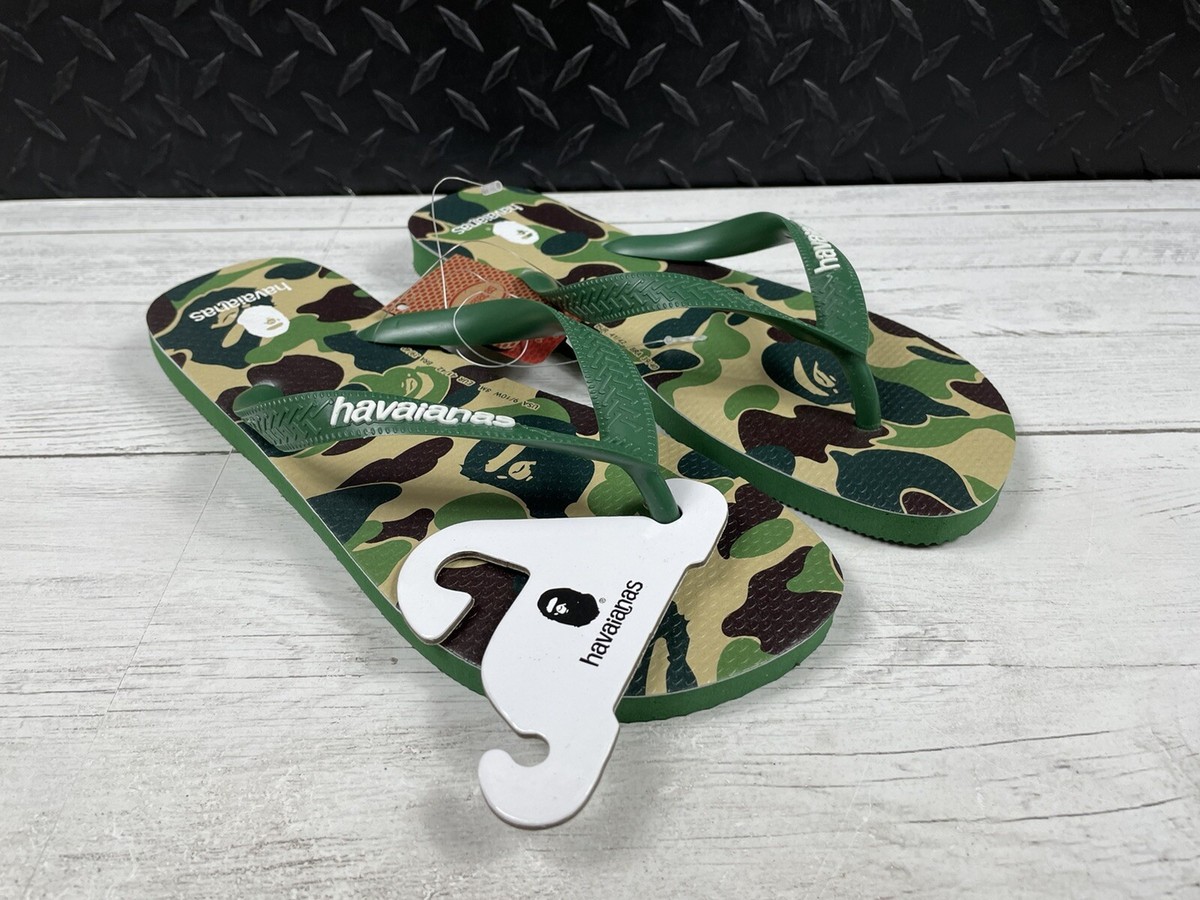 AUTHENTIC A BATHING APE BAPE x HAVAIANAS US 11/12 Tradi Zori AUTHENTIC A BATHING APE BAPE x HAVAIANAS US 11/12 Tradi Zori
