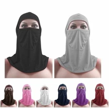 Muslim Burqa Head wear Ramadon Hat Hijab Cap Neck cover Bandana Scarf Wrap