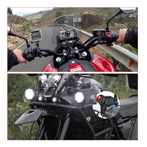 2x 2"/3" LED Spot Light Auxiliary Headlight Driving Fog Lamp Motorcycle + Wiring - Picture 107 of 143