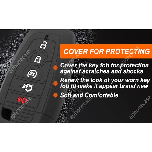 Remote Key Fob Case For Audi Q5 2016-2019 Silicone Key Protector Case Cover - Foto 10 di 12