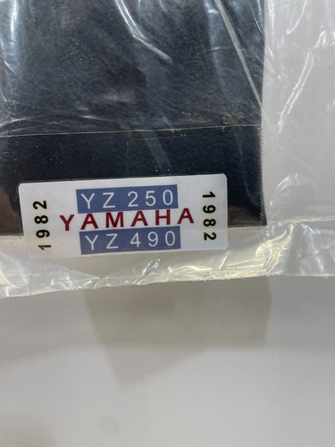 YAMAHA 3 PANEL FACTORY ISSUE SEAT COVER - BLACK / BLUE