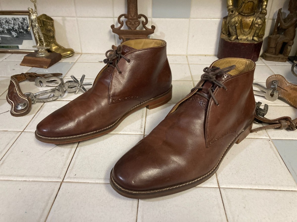 Cole Haan GrandOs Chukka Boots Mens 10.5 M Brown Leather Ankle Lace Up Hipster Amazon.com | Cole Haan Men main image 4