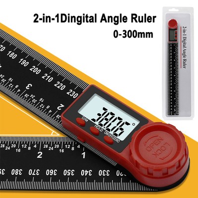 Digitaler LCD Winkelmesser Gradmesser Winkel Messen 360° mit Halte Edelstahl