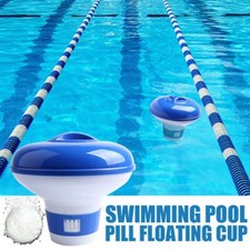 Pool Floating Mini 1" Chlorine/Bromine Tablet Dispenser for Pool, Spa, Hot Tub