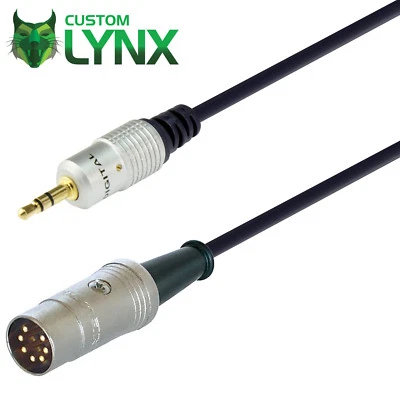 CUSTOM-LYNX 7 Pin DIN auf 3,5 mm Stereo Mini Jack Kabel. B&O Lead NAIM iPod/iPad/iPhone AUX