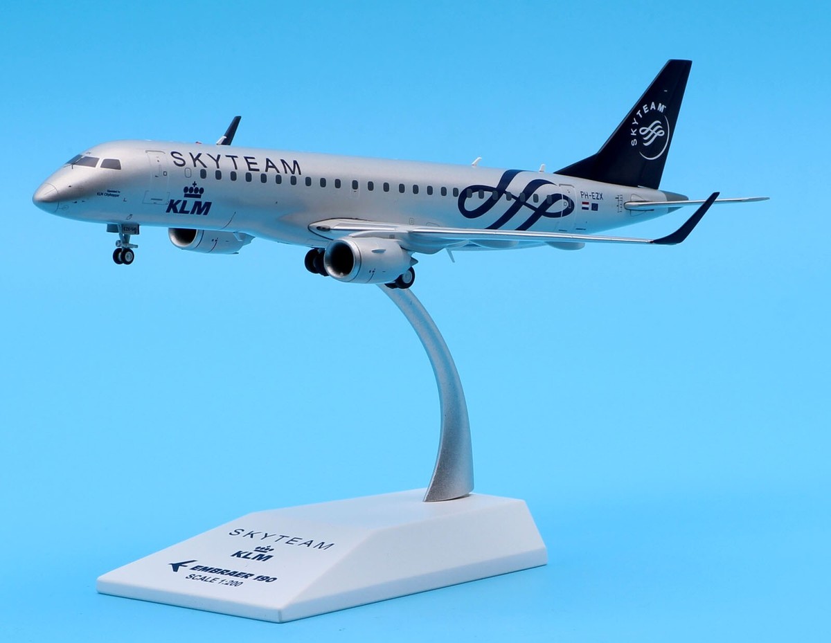 JC Wings 1:200 KLM Cityhopper Skyteam EMBRAER 190 Diecast