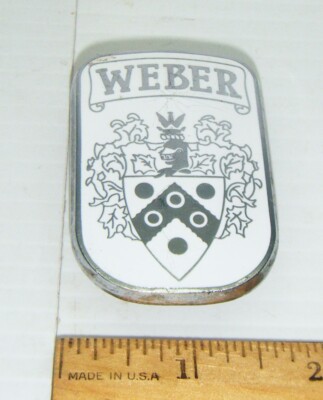 Vintage WEBER Coat of Arms Badge