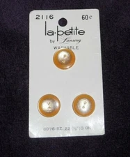 *NEW ~  Yellow Round Buttons ~ 3 count ~ size 22    11/20"