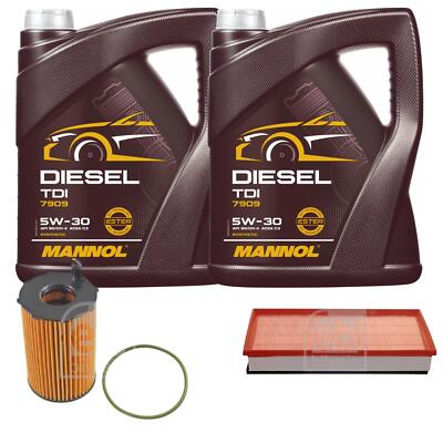 FEBI BILSTEIN Inspektionspaket 10L MANNOL Diesel TDI 5W-30 für VW Touareg 7P5