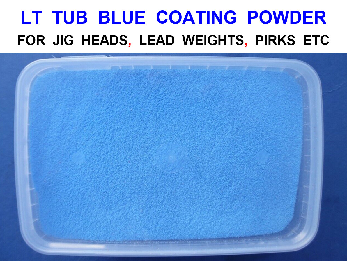 LT TUB BLUE LEAD WEIGHT COATING POWDER FOR SEA FISHING LURES JIG HEADS PIRKS