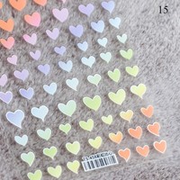 3D Glitter Herz Nagel Aufkleber Stern Nail Art Aufkleber Aufkleber ,