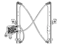 For 2007 Chevrolet Silverado 1500 Classic Window Regulator TYC 96966FG