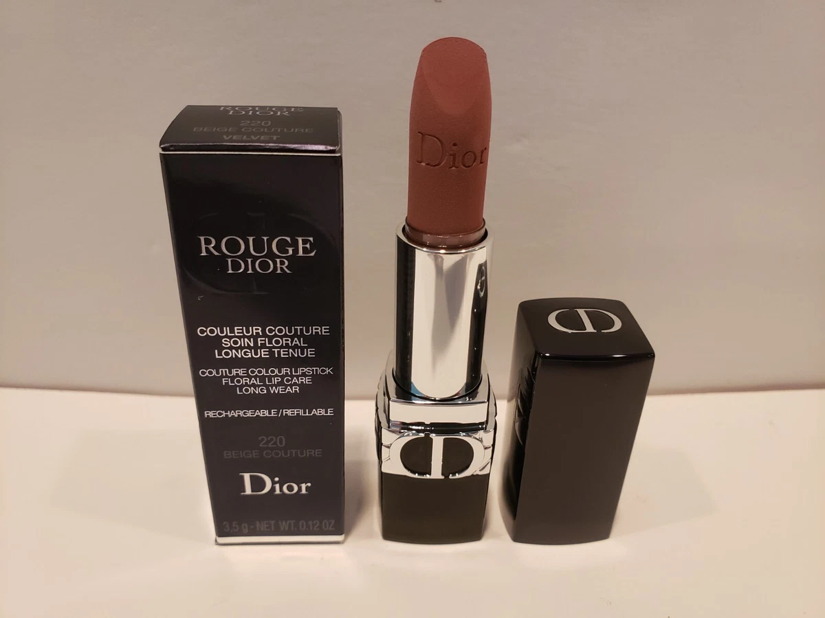 Dior Rouge Dior Refillable Lipstick 220 Beige Couture Velvet