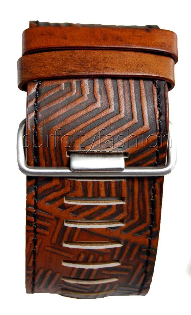 Rip Curl Boys Youth MID MAGNUM Leather Cuff SURF WATCH New A2002 Brown