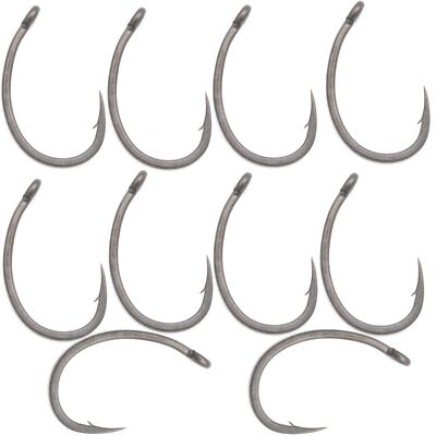 Korda Krank Haken Karpfenhaken (10 Stück), Angelhaken für Karpfenmontagen
