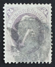 U.S. Used Stamp Scott #153 24c Scott. Superb.  Large Margins. Scott: $220.00
