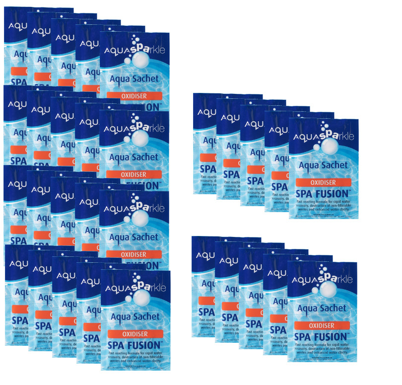 30 x Aquasparkle Fusion Shock Hot Tub Pool Spa Lite Oxidiser Clarifier Rapid
