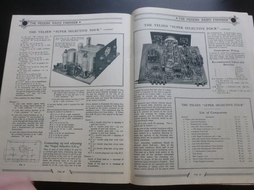 Anon – THE MODERN RADIO ENGINEER No. 1, Season 1934 – First Issue; Telsen - Foto 15 di 17