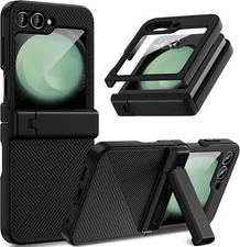 For Samsung Galaxy Z Flip 6 Luxury Invisible Stand Hinge Protection Screen Case