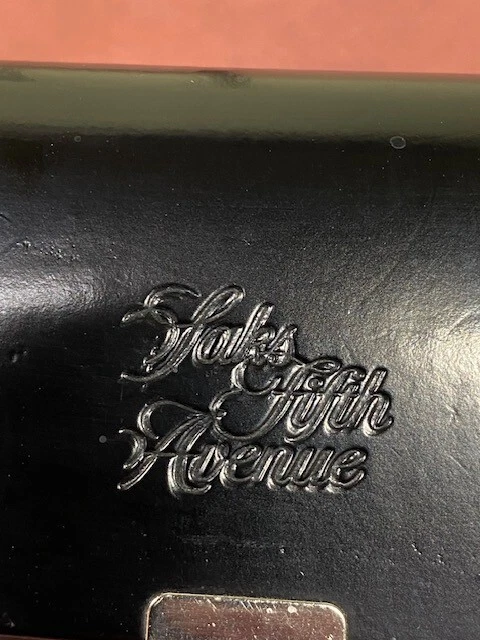 Saks Fifth Avenue Eyeglass Sunglasses Case Hard Shell Snap Travel Carrier Black - Image 4 of 4