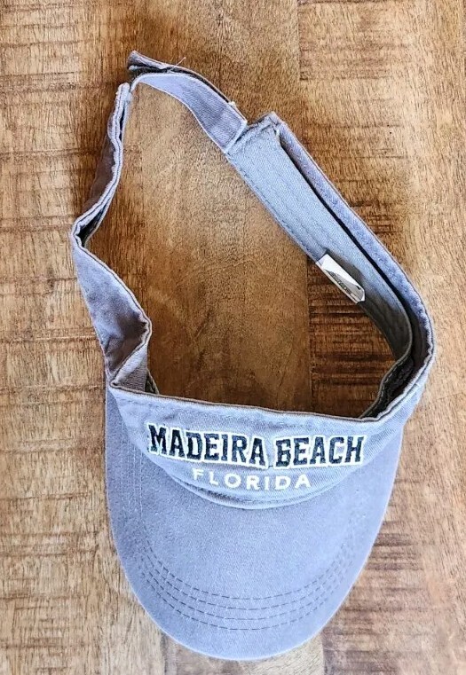 Madeira Beach Visor Strapback Adjustable Embroide… - image 5