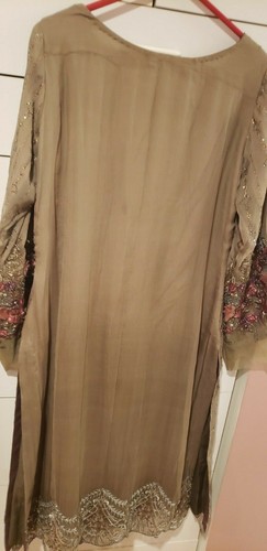 Pakistani / Indian Women's Original Maria B. Green Embroidered Chiffon Suit - Picture 12 of 12
