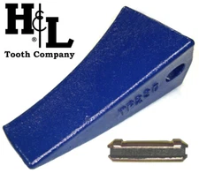 TF23D H&L Tooth Co. JD Fang Style 23 230 Backhoe Bucket Teeth + Flex Pins, 230TF