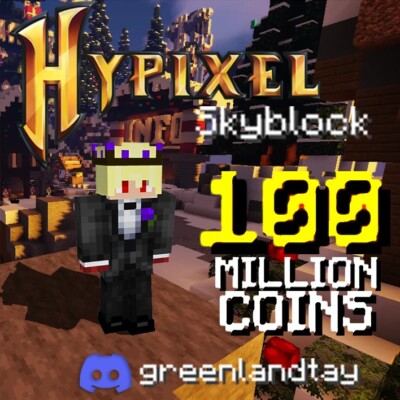 Hypixel Skyblock Coins! 100m Package Read Desc
