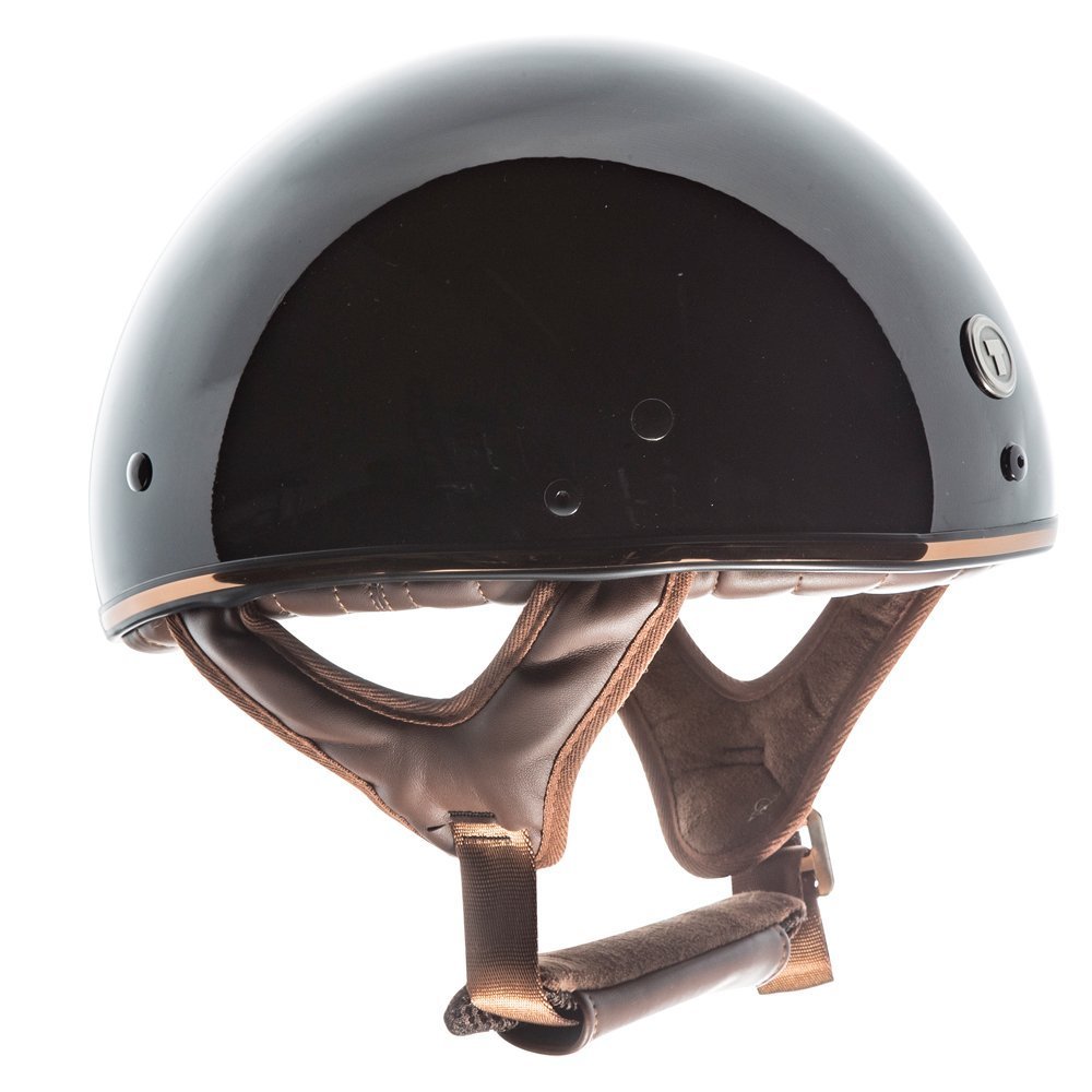 TORC T5 Fiberglass Cruiser 1/2 Half Face Motorcycle Helmet - Gloss
